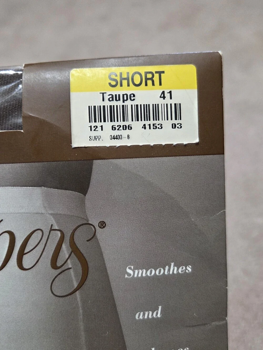 Vintage‎ Subtle Shapers Taupe Short 121 Reinforced Toe Control Panty Power Net